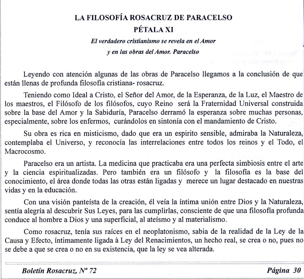 Petala del livro Paracelso