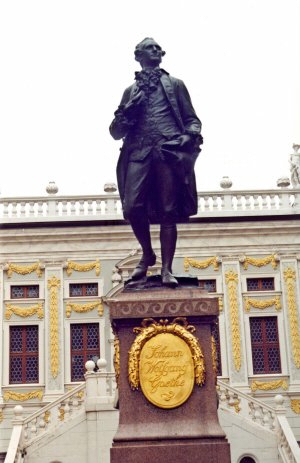 Esttua de Goethe, Leipzig, Alemanha